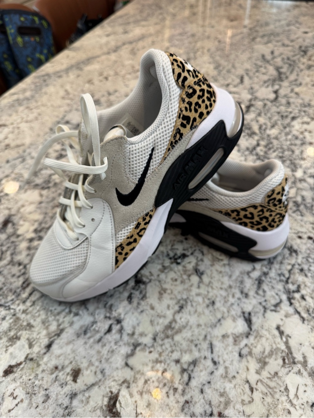 Nike Air Max Excee White Leopard Print Sneakers Women’s 9.5 Animal Print - Picture 9 of 9